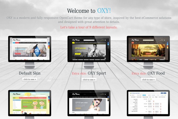 OXY website example screenshot