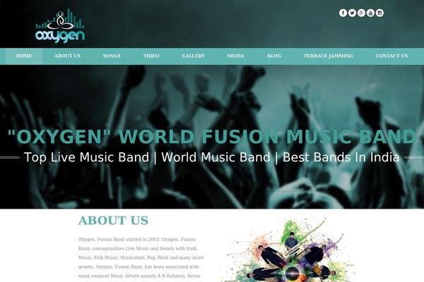 Oxygen theme site design template sample