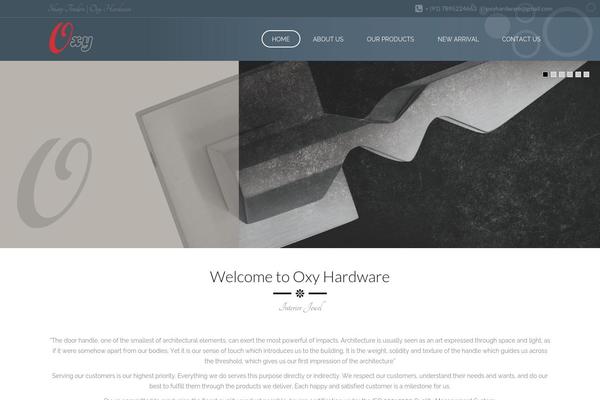OXY theme site design template sample