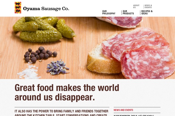 oyamasausage.ca site used Oyama