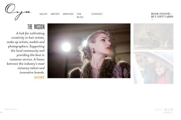 oyasalon.com site used Oya-2012