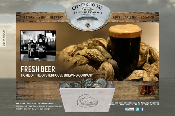oysterhousebeers.com site used Lobster