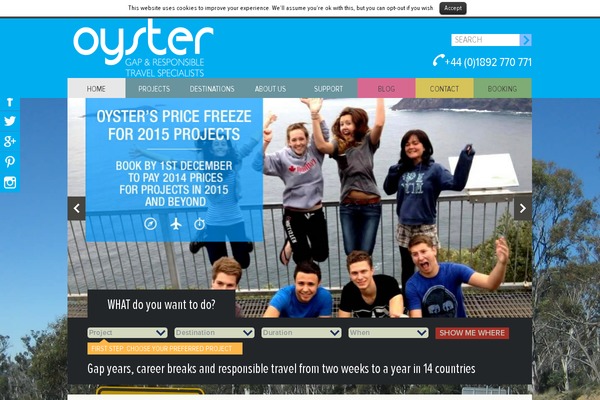 Oyster theme site design template sample