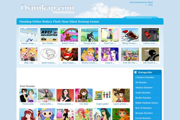 oyunkap.com site used Flash Gamer