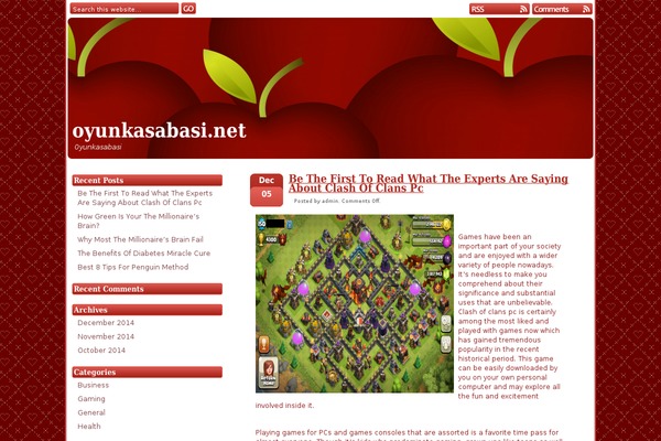 Red Delicious theme site design template sample