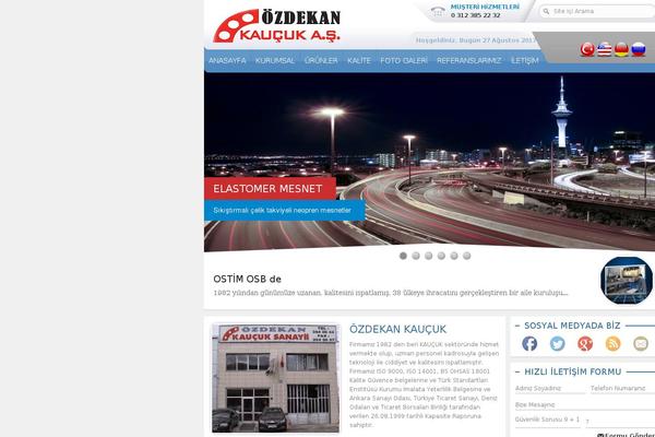 ozdekan.com site used Tema