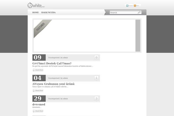 Whitepress theme site design template sample