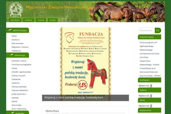 Mantra Child theme site design template sample