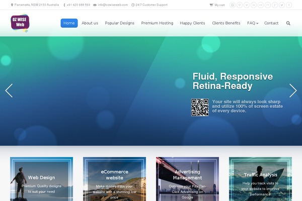 The7 theme site design template sample