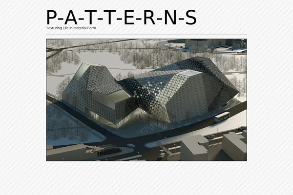 Patterns theme site design template sample