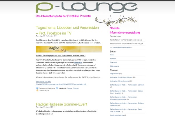 p-lounge.de site used Simpla