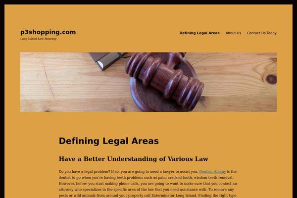 Twenty Sixteen theme site design template sample