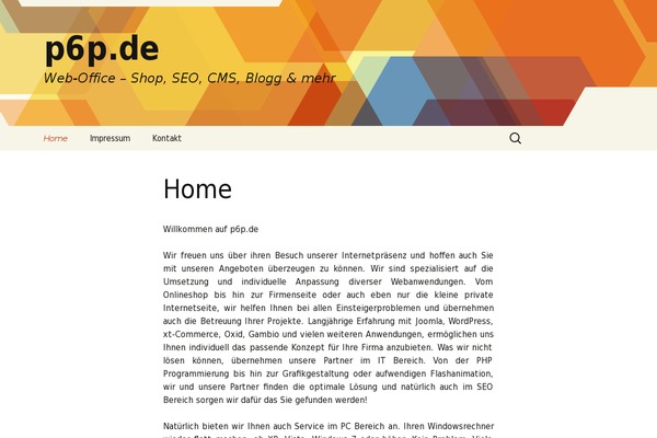 Twenty Thirteen theme site design template sample