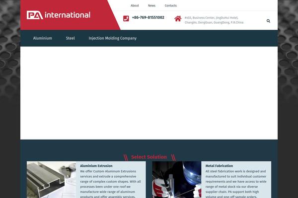 Pai theme site design template sample