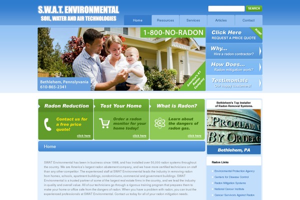 pa-radon-mitigation.com site used Theme951