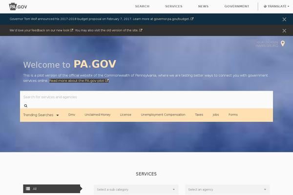 pa.gov site used Pa.gov