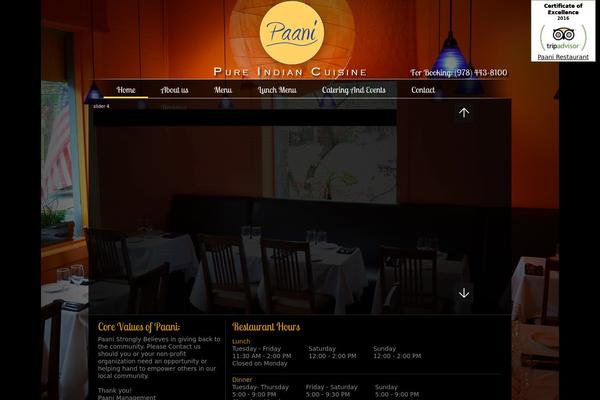 paani-restaurant.com site used Paani