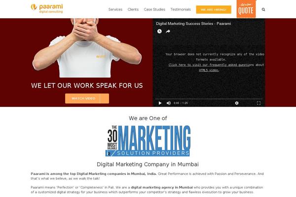 WordPress website example screenshot