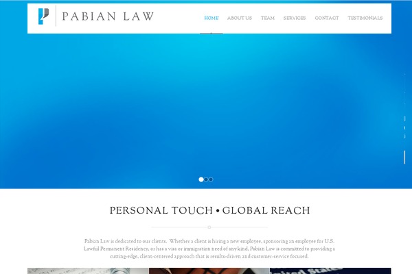 WordPress website example screenshot