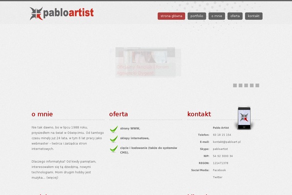 pabloart.pl site used Pabloartist-new