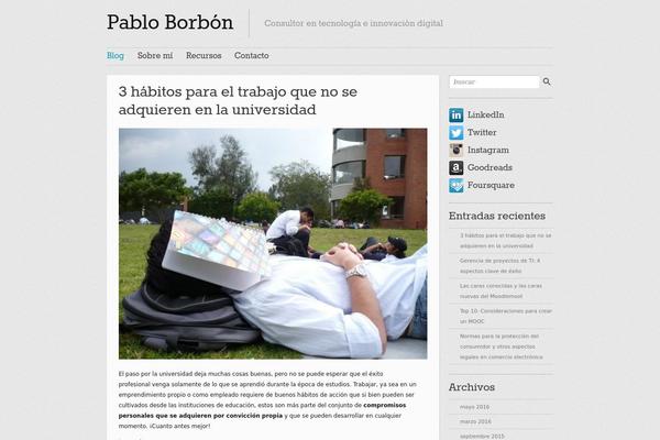 pabloborbon.com site used Website