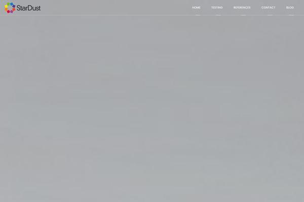 Stardust theme site design template sample