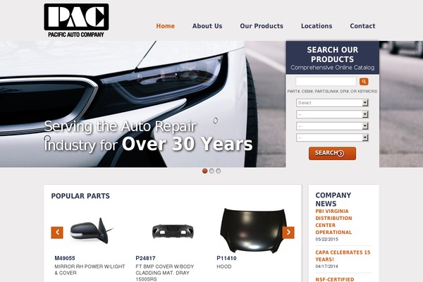 WordPress website example screenshot