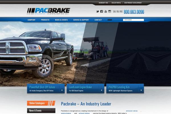 pacbrake.com site used Pac-brake