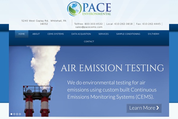 paceenvironmental.com site used Xtf