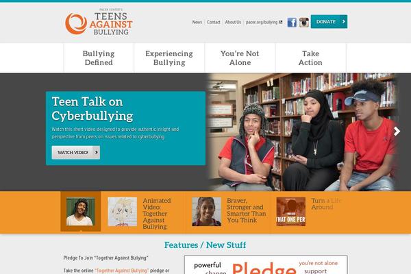 pacerteensagainstbullying.org site used Pacer_2014