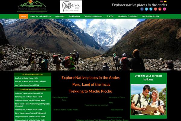 pachaexpeditions.com site used Pachatheme