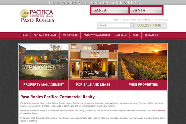 pacificapasorobles.com site used Blue-and-greyy