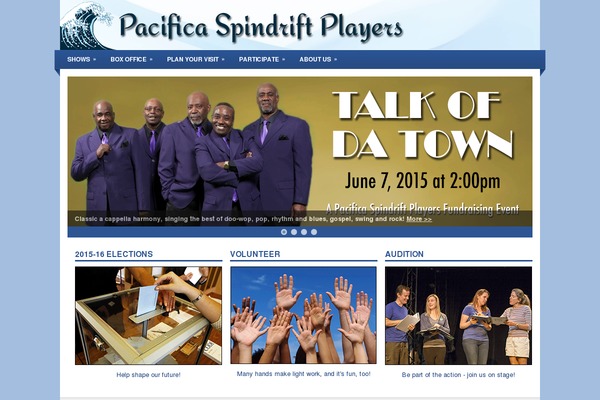 pacificaspindriftplayers.org site used Spindrift