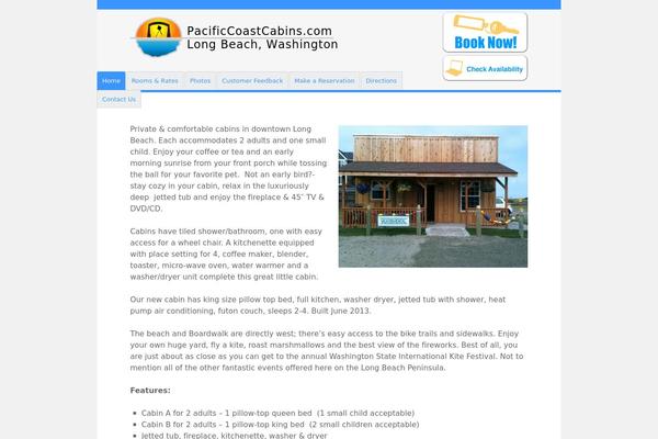 pacificcoastcabins.com site used Pacificcoastcabins