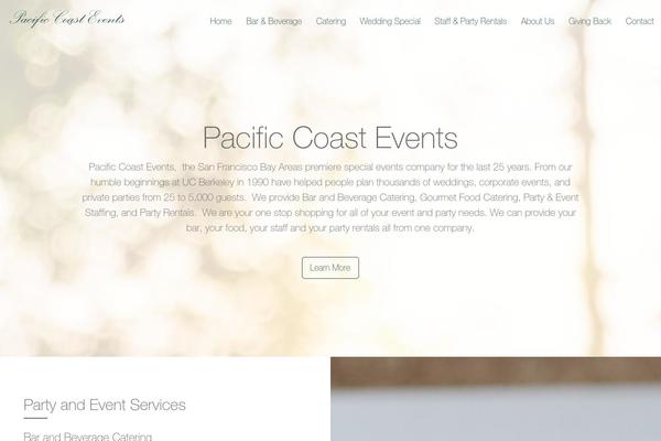 pacificcoastevents.com site used Electrifying