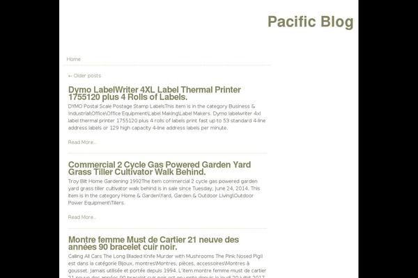 Default theme site design template sample