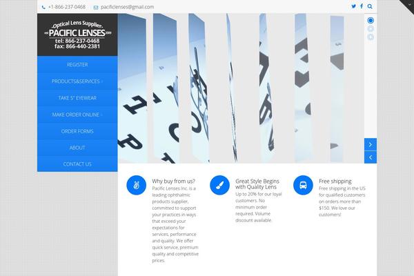 Vertikal theme site design template sample