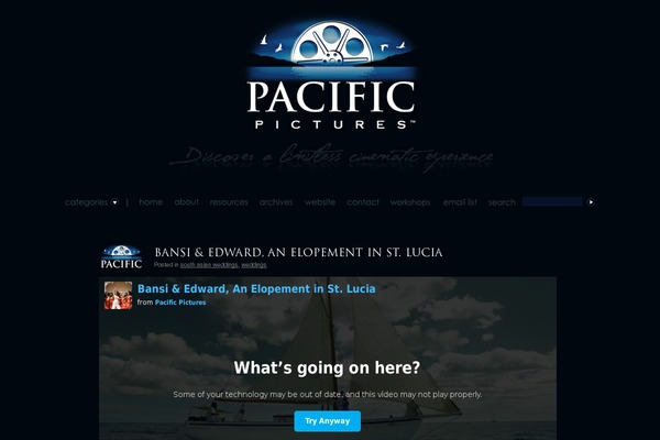 Pacific theme site design template sample