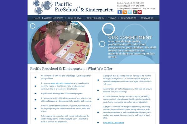 pacificpreschool.com site used Pps