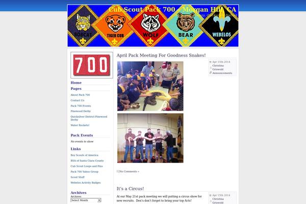pack700.net site used Mountain