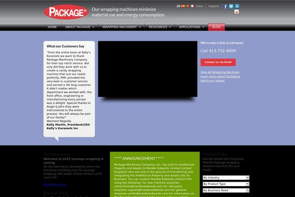 packagemachinery.com site used Packagemachinery