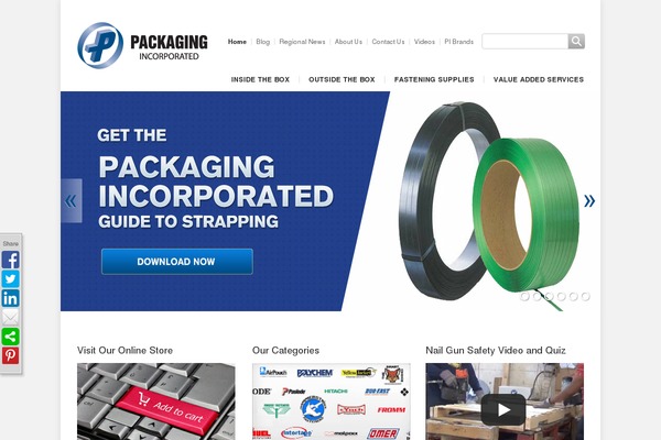 packinc.com site used Packaginginc