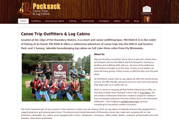packsackcanoetrips.com site used Packsack