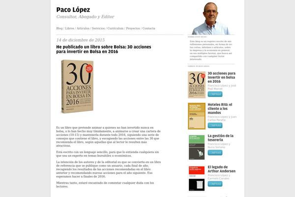 pacolopez.biz site used Librosdecabecera