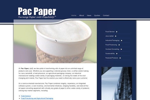 pacpaperinc.com site used Pacpaper