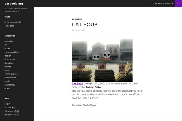 Twenty Fourteen theme site design template sample