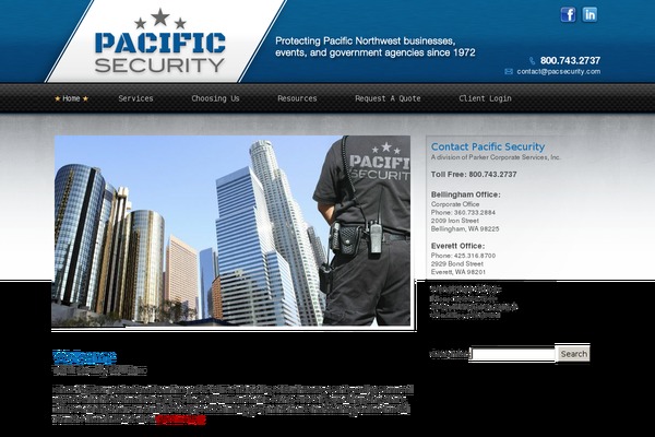 pacsecurity.com site used Bigfresh