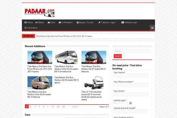 Sahifa theme site design template sample