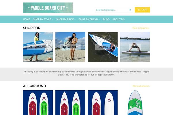 Storefront theme site design template sample