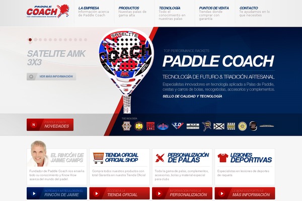 paddlecoach.com site used Padelcoach